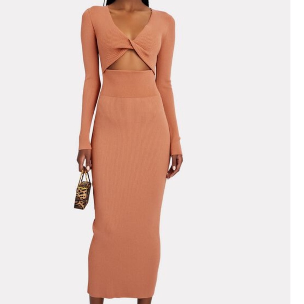 ALC Madison Twist Cut Out Maxi dress